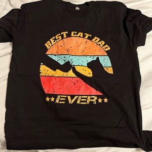 Cat Dad Funny T Shirt